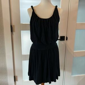 Deletta black pull on dress size small Anthropologie